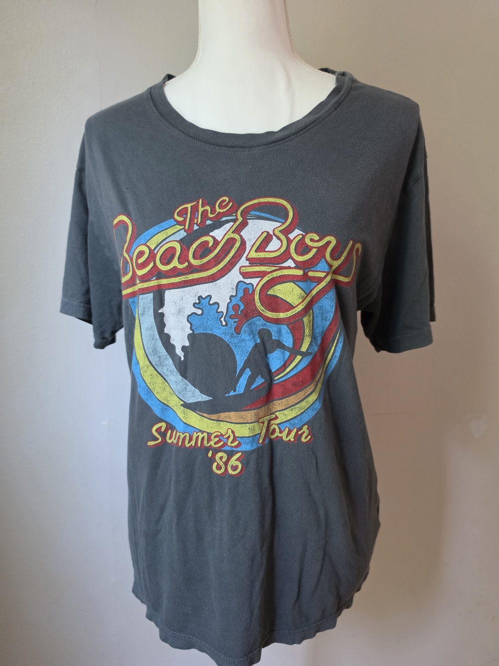 The Beach Boys Graphic Tee In Charcoal From Anthropologie